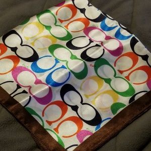 Coach silk scarf